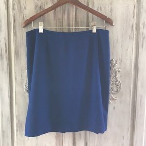 Kasper Royal Blue Midi Skirt